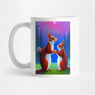 2 SQUIRRELS HAVING A MOONLIT DANCE Mug